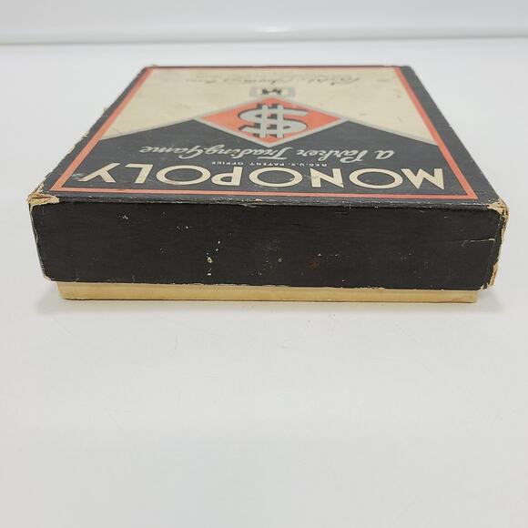 Monopoly 1936 Antique Vintage Black NO BOARD **IOB** - Picture 9 of 12